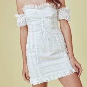 For Love and Lemons Annabelle Eyelet Lace Dress